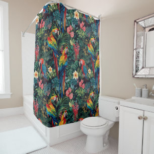 Parrot Jungle Shower Curtain