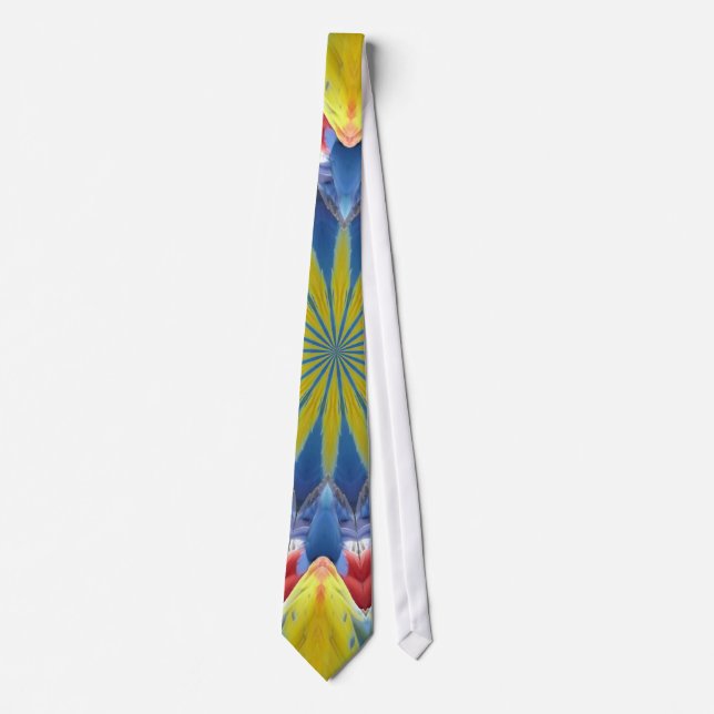 Parrot kaleidoscope tie (Front)