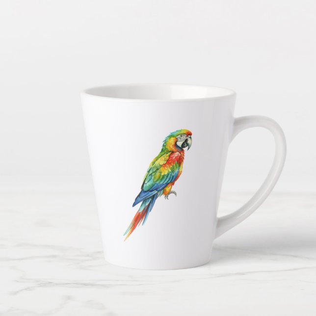 Parrot Latte Mug (Right)