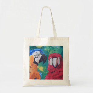 Parrot Love Birds Tote Bag