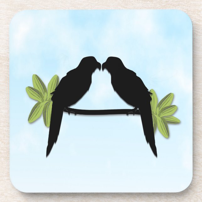 Parrot Love Coaster (Front)