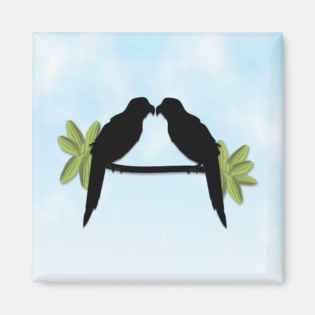Parrot Love Magnet (Front)