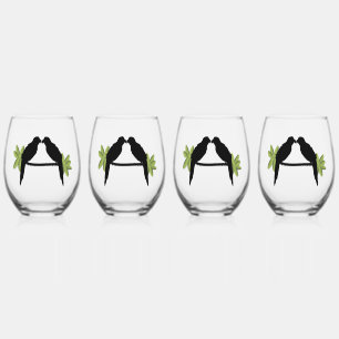 Parrot Love Stemless Wine Glass