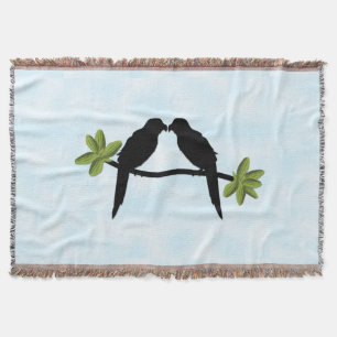 Parrot Love Throw Blanket