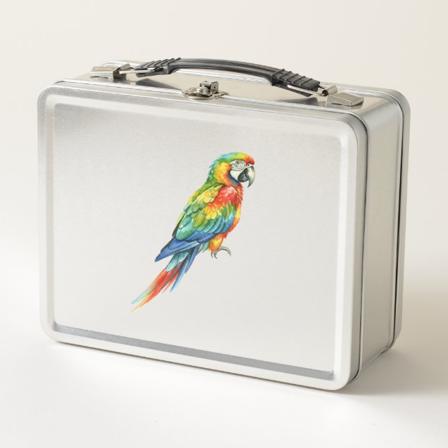 Parrot Metal Lunch Box (Front)