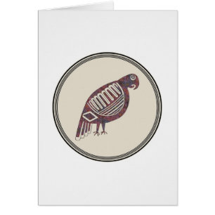 Parrot, Mimbres Pottery Image 21 Card
