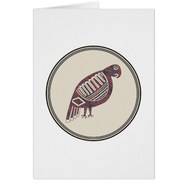 Parrot, Mimbres Pottery Image 21 Card (Front)