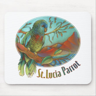 Parrot of St Lucia Mouse Pad