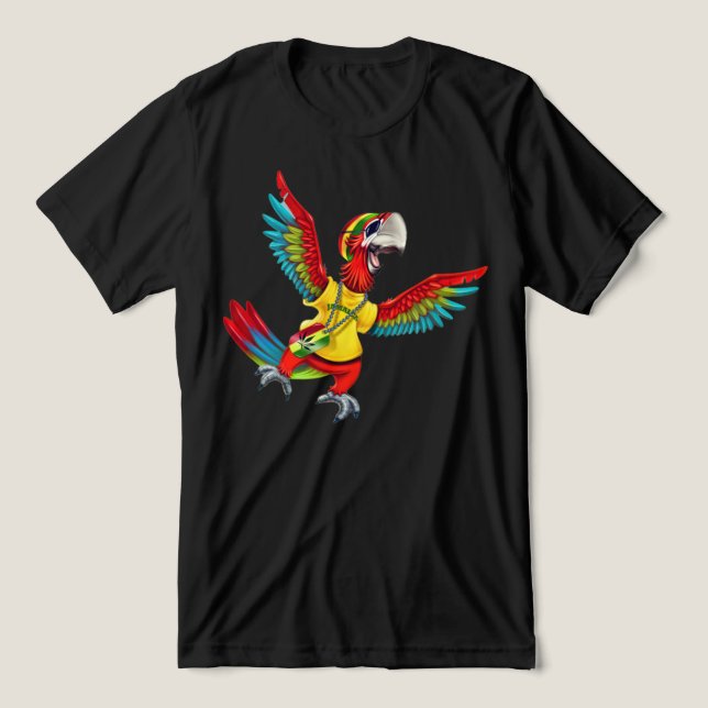 Parrot of the Jackstone Dibs story Tri-Blend Shirt (Design Front)