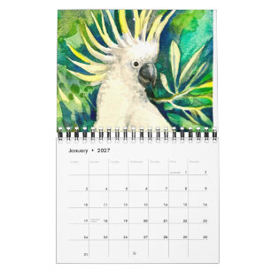 Parrot paintings Calendar