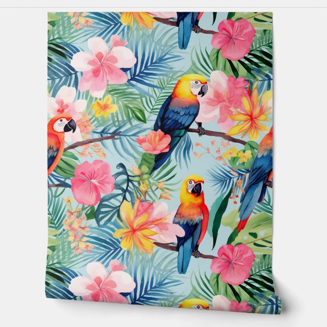 Parrot Palooza Wallpaper (Unrolling)
