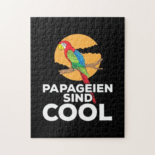 Parrot Papageien Sind Cool Jigsaw Puzzle (Vertical)