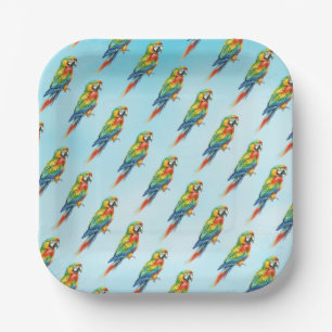 Parrot Paper Plate