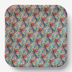 Parrot Paper Plate