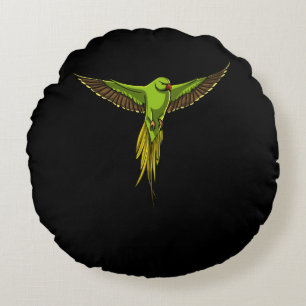 Parrot Parakeet Bird Round Cushion