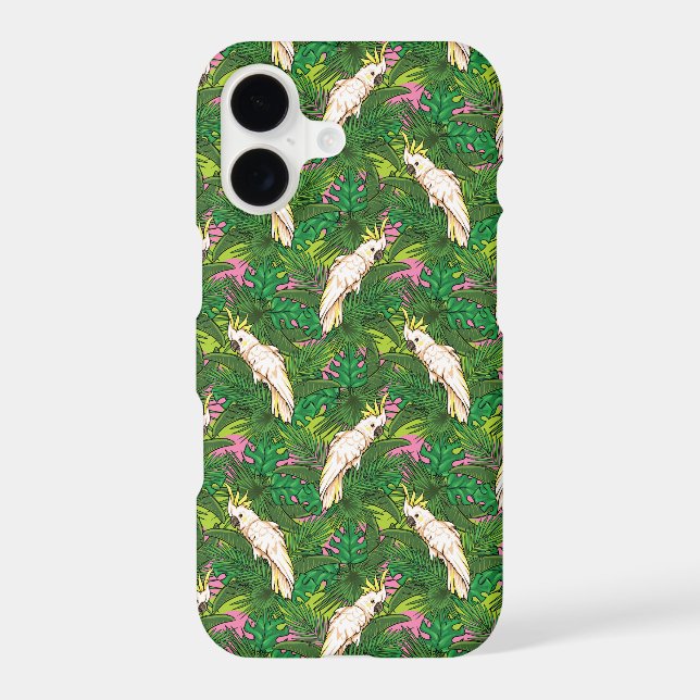 Parrot Pattern With Palm Leaves (Back)