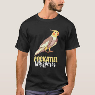 Parrot Pet White Bird Cockatoo Cockatiel Whispere T-Shirt