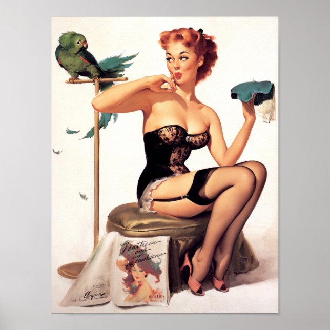 Parrot Pin Up Poster (Front)