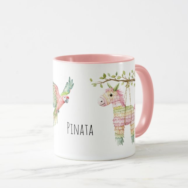 Parrot & Piñata Mug (Front Right)