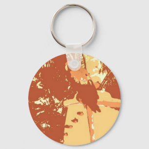 Parrot Pop Art Key Ring