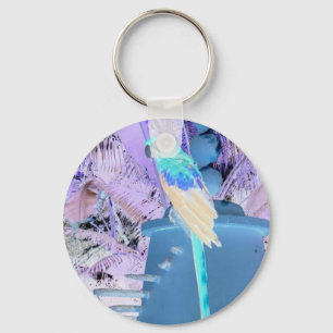 Parrot Pop Art Key Ring