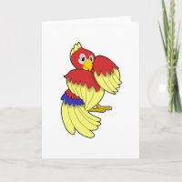 Parrot red yellow