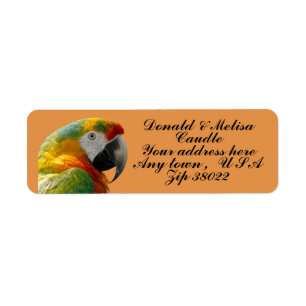 PARROT RETURN ADDRESS LABEL