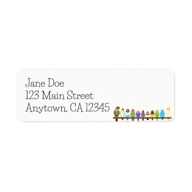 Parrot Return Address Label (Front)