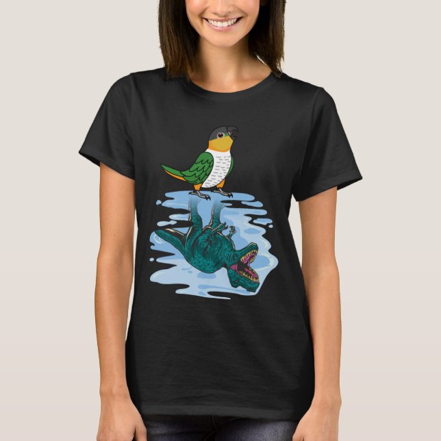 Parrot & Rex Reflection I Black headed Caique T-Shirt (Front)