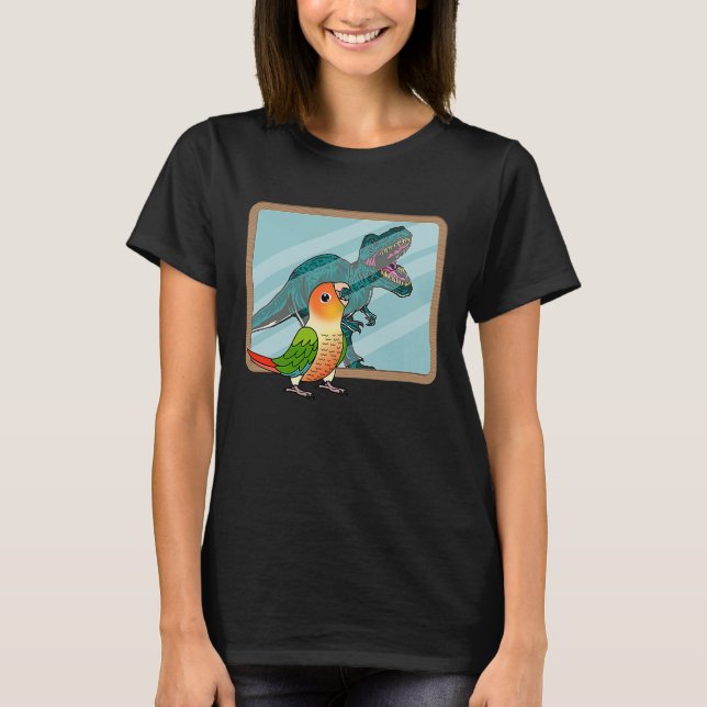 Parrot & Rex Reflection I Green Cheek Pineapple Co T-Shirt (Front)