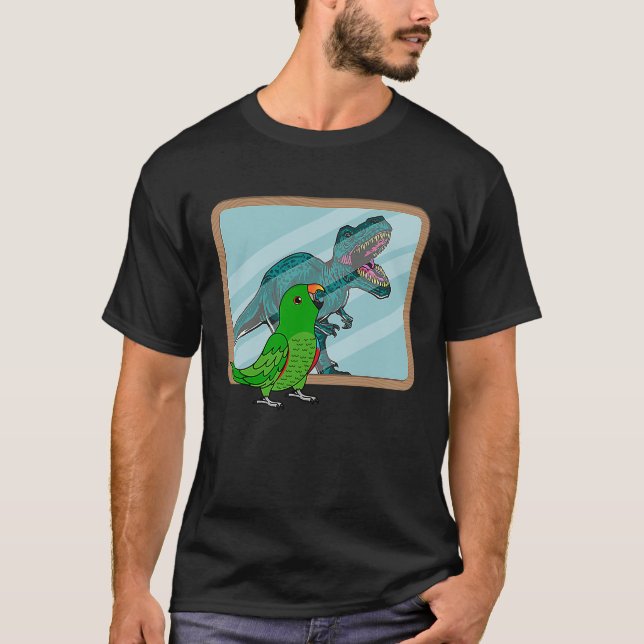 Parrot & Rex Reflection I Male Eclectus T-Shirt (Front)