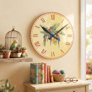 Parrot Round Clock