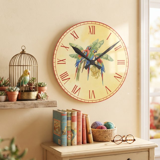 Parrot Round Clock (Creator Uploaded)