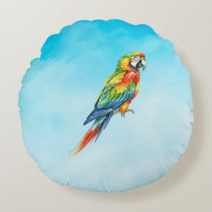 Parrot Round Cushion