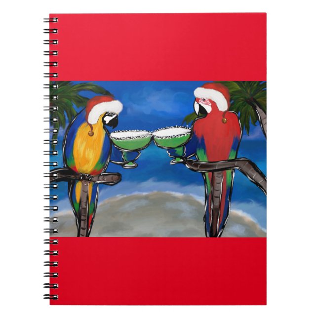 Parrot Santa Notebook (Front)