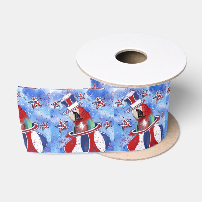 Parrot Satin Ribbon (Spool)