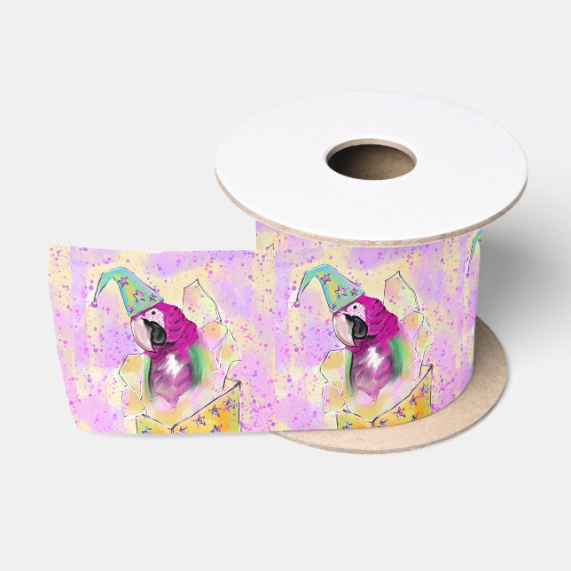 Parrot Satin Ribbon (Spool)
