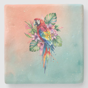 Parrot Stone Coaster