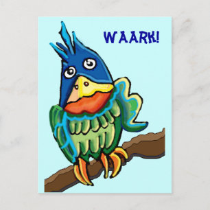 Parrot talk postcard