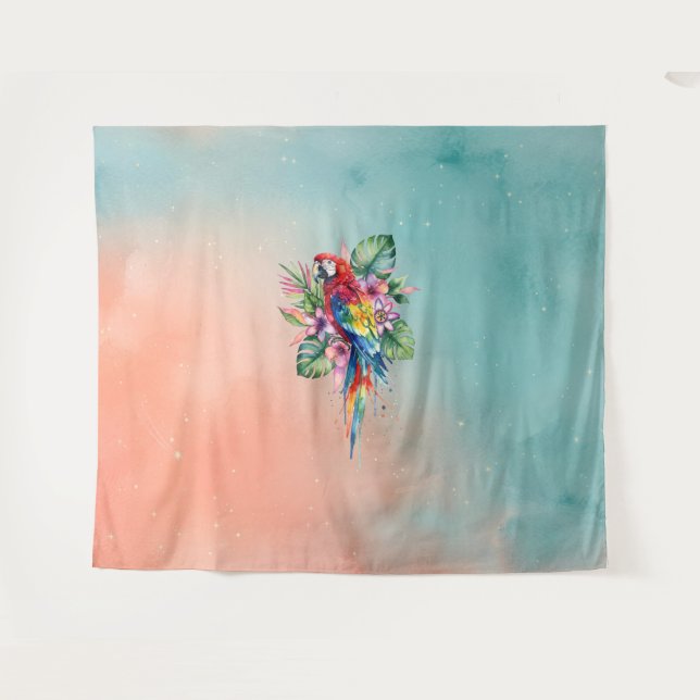 Parrot Tapestry (Front (Horizontal))
