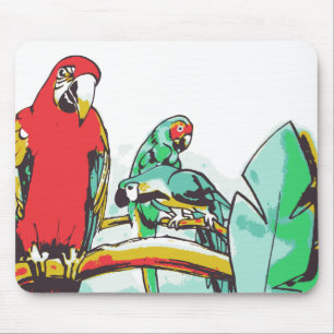 Parrot Trio Mouse Pad