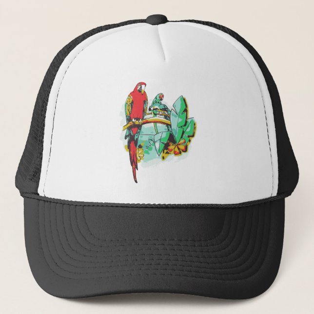 Parrot Trio Trucker Hat (Front)
