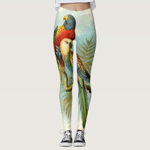 PARROT TROPICAL BIRD 10 LEGGINGS