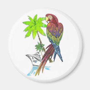 Parrot Tropical Cruise Magnet