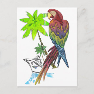 Parrot Tropical Cruise Postcard