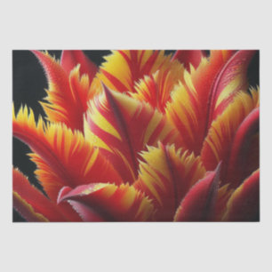 Parrot Tulip Floral Red and Yellow Tissue Paper