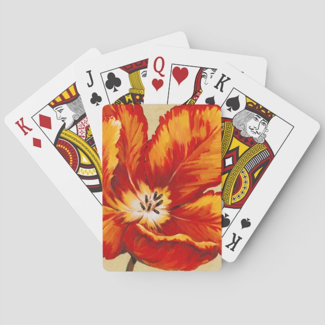 Parrot Tulip I Playing Cards (Back)