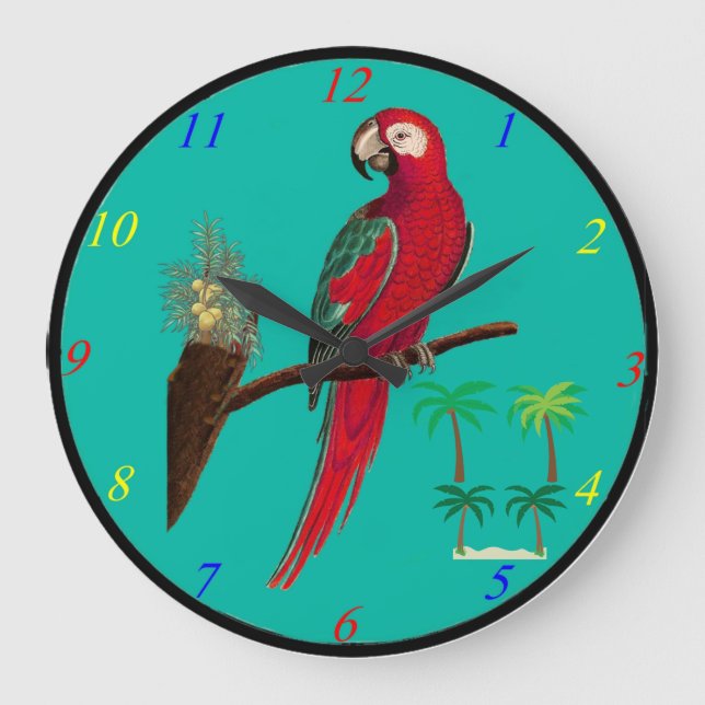 Parrot Wall Clock (Front)