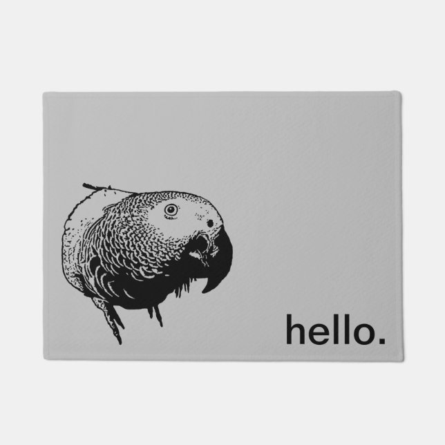 Parrot Welcome Doormat (Front)