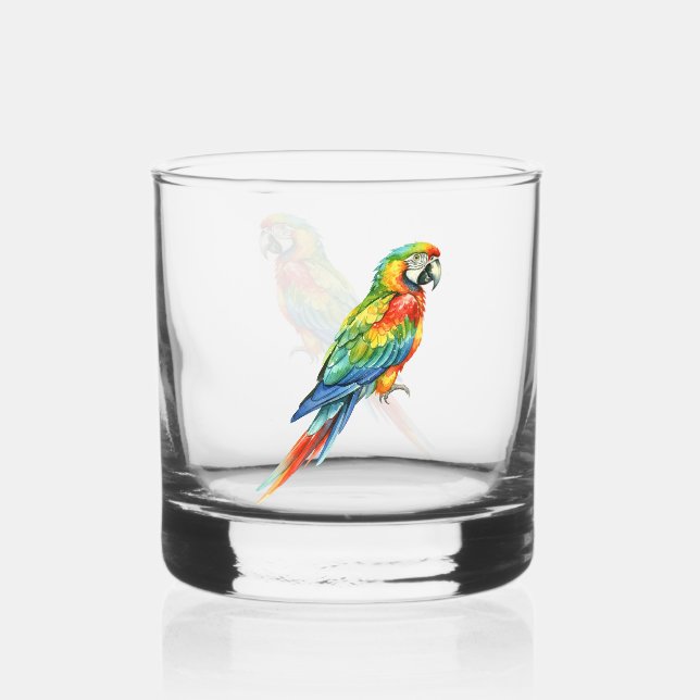 Parrot Whiskey Glass (Front)